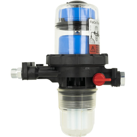 Filtr olejowy AFRISO FloCo-Top-1C Si zintegrowany z odpowietrznikiem fi 3/8'' x 3/8'' GW x GZ, z wkładem plastikowym, maks. przepływ 100 l/h