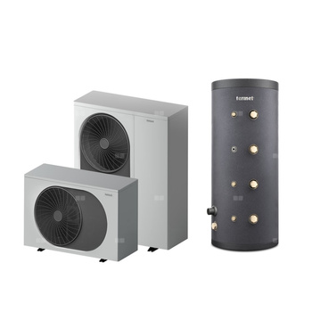 Pakiet 5 - Pompa ciepła powietrzna powietrze-woda monoblok TERMET Termet Heat Gold 18 DC 15 kW 380 V + Zasobnik buforowy TERMET ENERGY 200