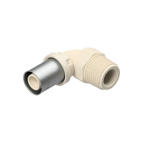 Kolano zaprasowywane 90' QIK, PPSU, 3/4'' x 26 mm (GZ x złącze zaprasowywane)