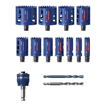 Zestaw pił otwornic EXPERT Tough Material 20/22/25/32/35/40/44/51/60/68/76 mm, 14 szt.