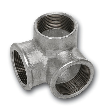 Trójnik (narożnik) SANHA 221# żeliwo (ocynk) 1/2'' GW, kolor ocynk