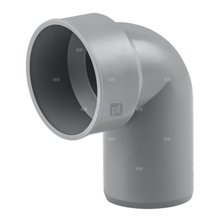 Kolano MAGNAPLAST HT PLUS HTSW, PP (szary), DN 50 (wz x ww), do kanalizacji