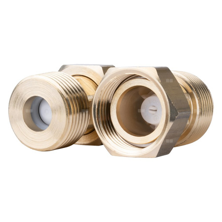 Zawór regulacyjny termostatyczny do wody ciepłej AFRISO ATM 361 ze śrubunkami mosiądz GZ 1'', DN 20, zakres temp. 20-43'C, Kvs 1.6 m3/h, maksymalna temperatura 90'C, maksymane ciśnienie 10 bar