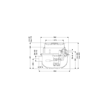 Pompa do ścieków KESSEL Aqualift S Compact Mono GTF500 50 Hz / 0.6 W