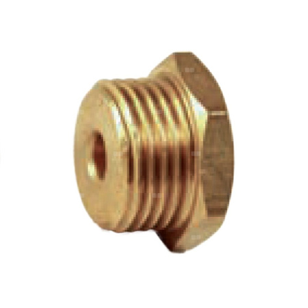 Złącze redukcja RUMET mosiądz 1/2'' x M10x1 (GZ x GW), 15 mm