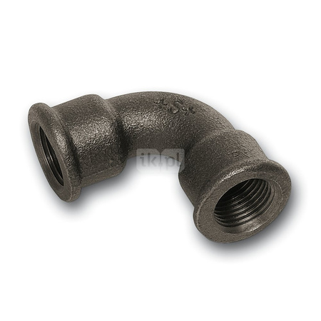 Łuk 90' SANHA 2#, żeliwo (czarny), 2 1/2'' (GW)