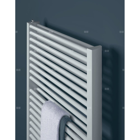 Grzejnik drabinkowy KERMI Duett-E, wym. 1188 x 634 mm, kolor srebrny, moc 900W