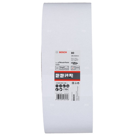 PAS BEZK. 100X610 BEST F/WOOD P80