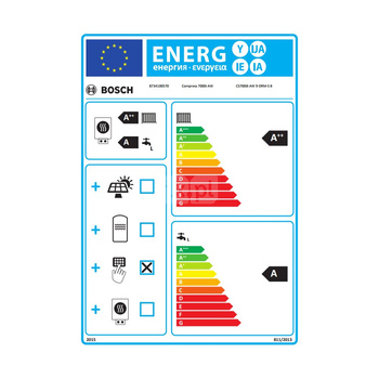 Pompa ciepła powietrze-woda monoblok BOSCH TERMOTECHNIKA Compress 7000i AW 9 ORM-S B 8.25 kW 230 V