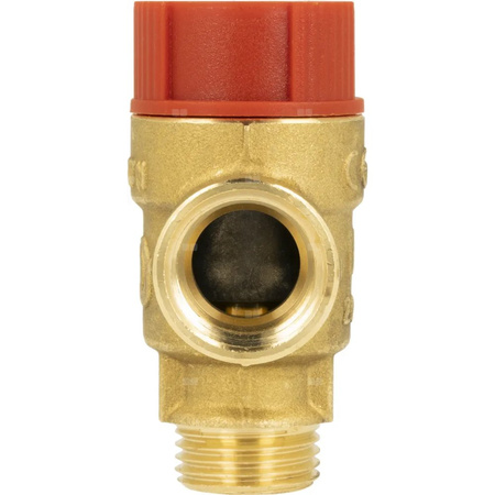 Zawór przelewowy AFRISO MS z wyjściem na manometr mosiądz 1,5 bar GZ x GW 1/2'' x 3/4''