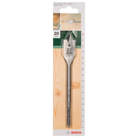 Wiertła płaskie, chwyt sześciokątny D = 20,0 mm, L = 160 mm