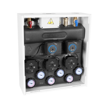 Grupa pompowa AFRISO PrimoBox AZB 555 GZ x GW 3/4'' x 3/4'', z izolacją, z siłownikiem arm 141