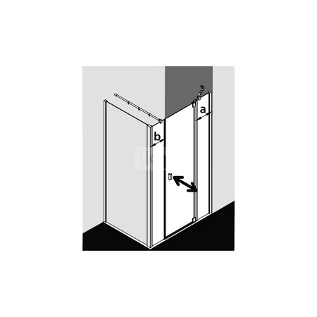 Kermi Drzwi wah. Raya 1AR 1030x 1850 985-1015 SIMG SR Opaco Clean