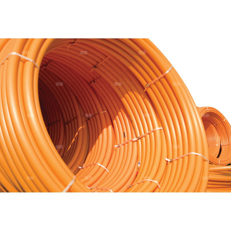 Rura PE do gazu, 50x4,6 pomarańczowo-czarna, RC PE100 SDR11