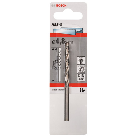 WIERTŁO STAND. HSS-G 135 '4,8/52MM