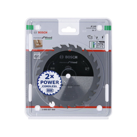 Ostrze do piły tarczowej bezprzewodowej Standard for Wood 140 x 1,5 / 1 x 20 T24