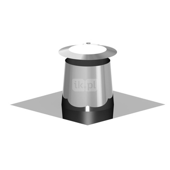 Przejście przez dach płaski stal nierdzewna + kołnierz fi160/315mm