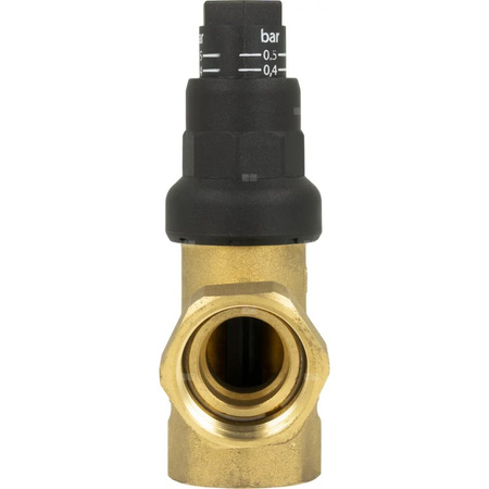 Zawór upustowy różnicy ciśnień DU z nastawą, kątowy, 0,1÷0,5 bar, GW G3/4''