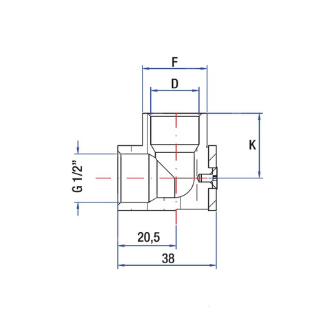 Listwa RUMET bateryjna Mosiądz 1/2'' x 15 mm (GW)