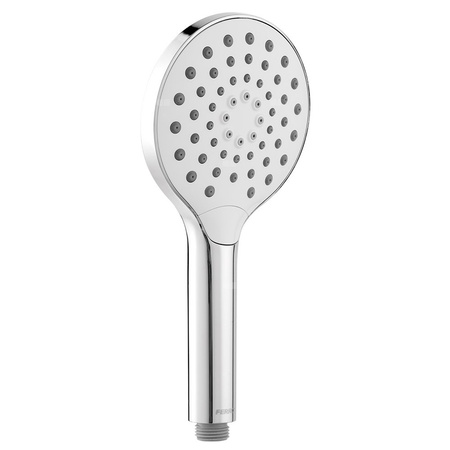 Rączka natryskowa 3-funkcyjna MULO, chrom, z przyciskiem typu „click” do zmiany funkcji strumienia