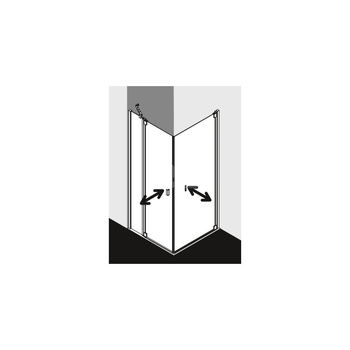 Ściana boczna prysznicowa KERMI Raya TBL SIHG SR Opaco Clean 1000 mm x 2000 mm