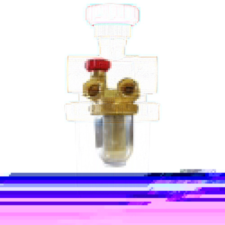 Filtr olejowy AFRISO Z 1/2 - 500 Si dwururowy fi 1/2'' x 1/2'' GW x GW, z wkładem plastikowym, maks. przepływ 310 l/h