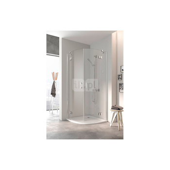 Kermi kabina ćwierćkolista Osia E55 1010x 2000 BV: 975-1000 srebro wysoki połysk, szkło ESG przezroczyste z Clean