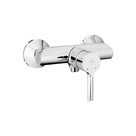 Bateria natryskowa ścienna KFA Armatura ANGELIT, kolor chrom
