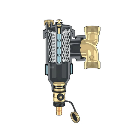 Separator zanieczyszczeń z podwójnym magnesem DirtmagPro® 3/4"