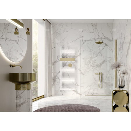 Grzejnik Kermi®Credo®Half®round 1400x450x46, RAL9016/RAL9016,prawa strona