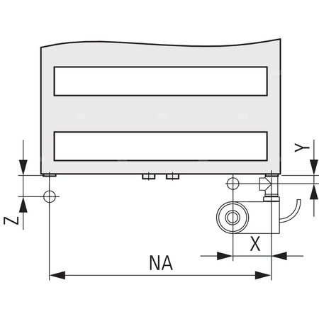 Grzejnik drabinkowy KERMI Casteo-D BH, wym. 986 x 600 mm, kolor biały, moc 513W