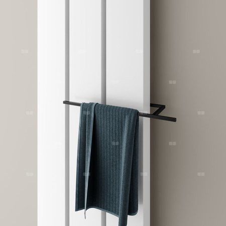 Grzejnik dekoracyjny Kermi®Beams® Mono 2000x150x100, 734W pod. 99, RAL 9005 SFE