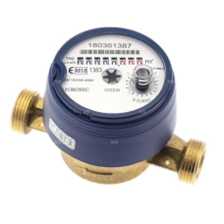 Wodomierz jednostrumieniowy suchobieżny antymagnetyczny, typu GSD8-RFM DN 15 Q3=2,5 m3/h R160/50, Tmax: 90st.C, L=110 mm