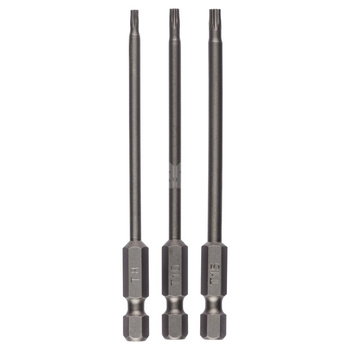 Zestaw 3 końcówek wkrętakowych (T) T8, T10, T15, 89 mm