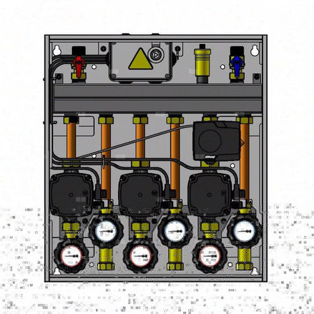 Grupa pompowa AFRISO PrimoBox AZB 305 GZ x GW 3/4'' x 3/4'', z izolacją, z siłownikiem arm 141