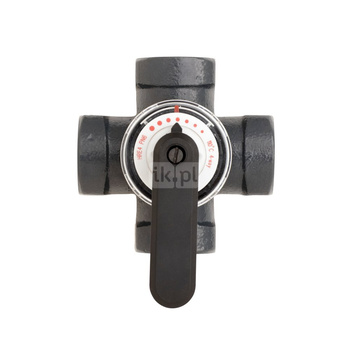 Zawór HRE 4 PN6 25/10 obrotowy, 4-drogowy Rp1 do układów centralnego ogrzewania