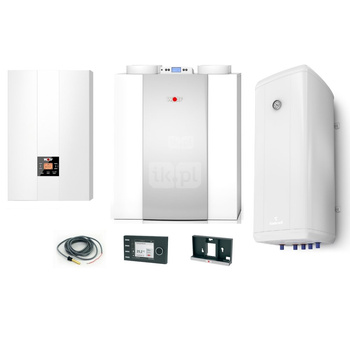 Pakiet - Kocioł gazowy jednofunkcyjny WOLF FGB-24 kondensacyjny wiszący 5.3 - 20.7 kW + Czujnik c.w.u. + RegulatorBM-2 + RekuperatorCWL 400L + Zasobnik c.w.uVulcan 140L wiszący