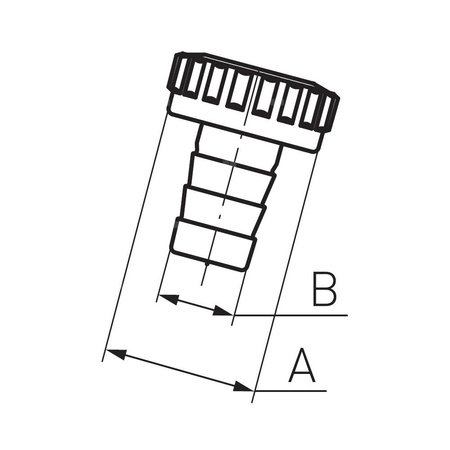 Końcówka do zaworu czerpalnego FERRO, 3/4'' (GZ x przyłącze do węża)