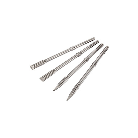 4 PCS MAX CHISEL SET 400 MM, 400 X 25 MM