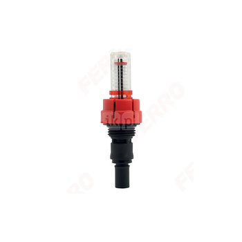 Przepływomierz FERRO równoważąco-pomiarowy mosiądz 6 bar GZ 1/2'', przepływ 0-5 l/min