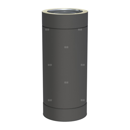 Rura dł. 500mm fi 150mm lakierowana na czarno(RAL9011)