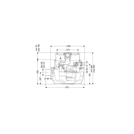 Pompa do ścieków KESSEL Aqualift F Compact Duo 50 Hz / 1.2 W
