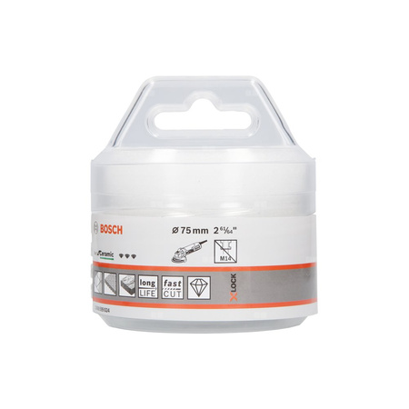 Diamentowa koronka Best for Ceramic Dry Speed 75x35 z systemem X-LOCK 75 x 35 mm