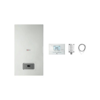 Pakiet - Kocioł gazowy jednofunkcyjny SAUNIER DUVAL Thelia Condens AS 18 kondensacyjny wiszący 5.3 - 19.1 kW + Czujnik temperatury zewnętrznej + RegulatorEXACONTROL E7C