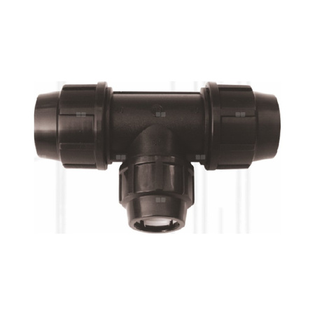 Trójnik UNIPAK FTS PP 50 mm x 32 mm x 50 mm (połączenie zaciskowe x połączenie zaciskowe x połączenie zaciskowe)