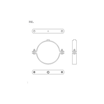 Obejma mocująca NICZUK PST 320-325 mm 300G3/4 (ocynk galwaniczny)