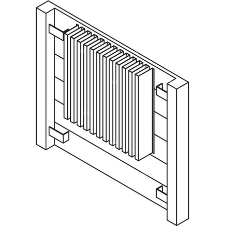 Grzejnik płytowy typ 11 KERMI V-HHV QN4684(R), bez osłony wym. 840 x 3600 mm, kolor biały, moc 4684 W
