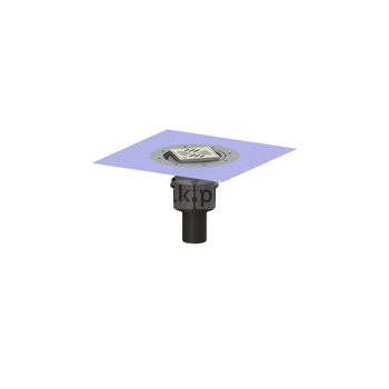 Wpust Ecoguss, DN70, odpł. pionowy, z nasadką Variofix i kratką szczel/ramą nierdz. 120x120