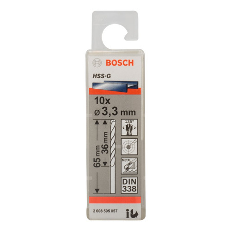 WIERTŁO STAND. HSS-G 135 '3,3/36MM