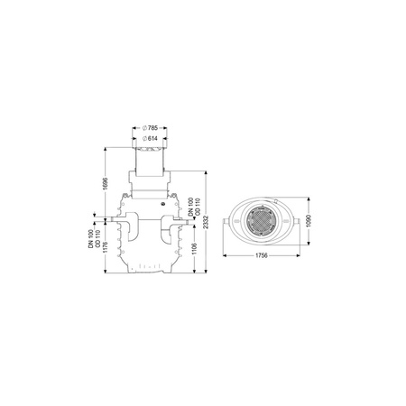 Separator tłuszczu EasyClean ground GW Standard NS4 170B